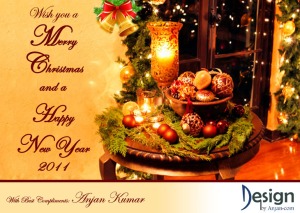 Anjan Kumar Christmas Wishes Card